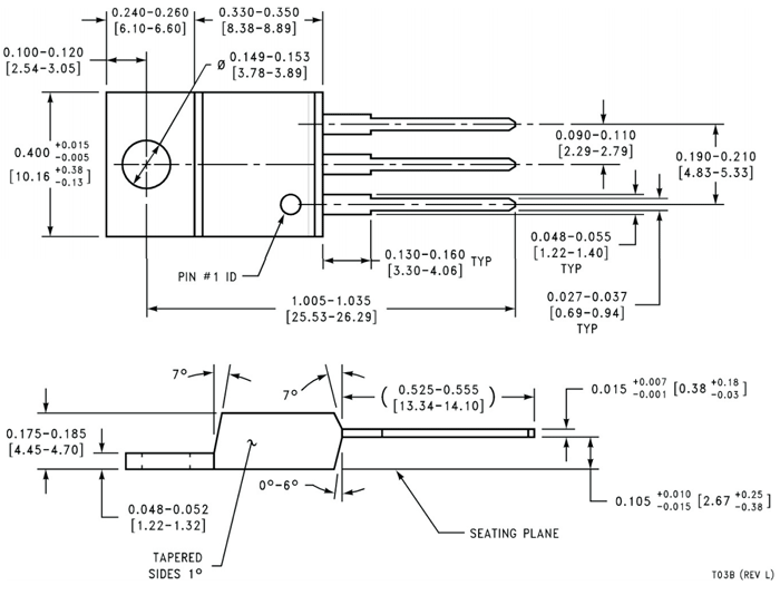 LM7912负电压调节尺寸