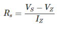 齐纳电阻的计算公式