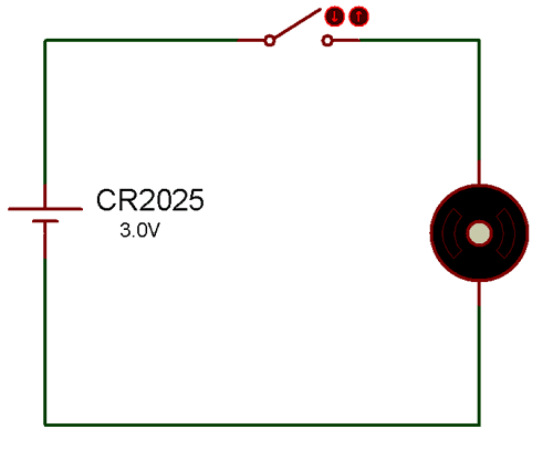 电路使用CR2025电池