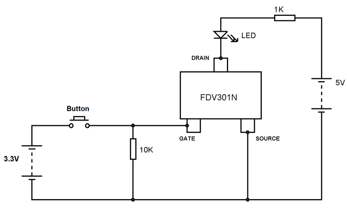 FDV301N应用电路