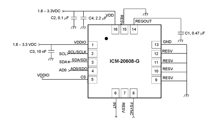 ICM-20608-G电路图