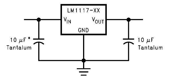 LM1117电压调节器电路图