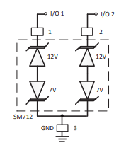 SM712内部电路图